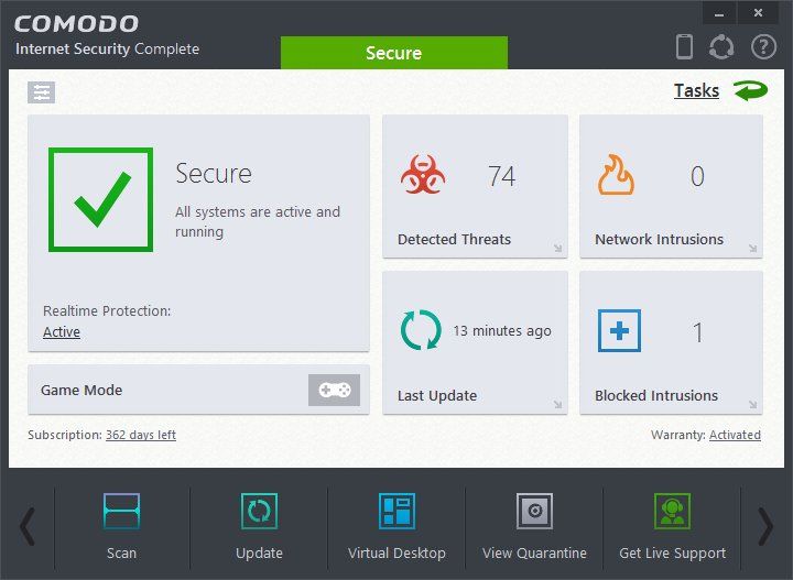 Comodo Internet Security 2020 Ücretsiz İndir